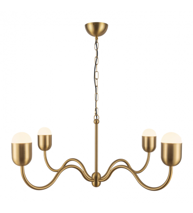 CH558439BGOP-Effie 39-in Brushed Gold/Opal Glass Socket Chandelier CH558439BGOP-Effie 39-in Brushed Gold/Opal Glass Socket Chandelier