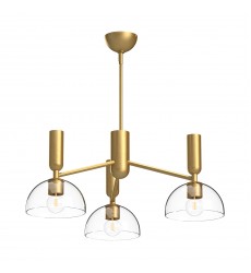 CH563335BGCL-Jude 38-in Brushed Gold/Clear Glass 3 Lights Chandeliers CH563335BGCL-Jude 38-in Brushed Gold/Clear Glass 3 Lights Chandeliers