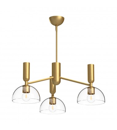 CH563335BGCL-Jude 38-in Brushed Gold/Clear Glass 3 Lights Chandeliers CH563335BGCL-Jude 38-in Brushed Gold/Clear Glass 3 Lights Chandeliers
