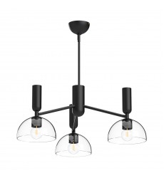 CH563335MBCL-Jude 38-in Clear Glass/Matte Black 3 Lights Chandeliers CH563335MBCL-Jude 38-in Clear Glass/Matte Black 3 Lights Chandeliers
