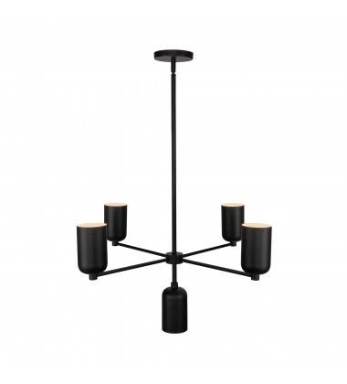  CH57731-BK-Nola 31-in Black 5 Lights Chandelier