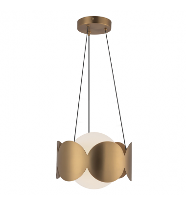 CH59810-BG/OP-Ciel 10-in Brushed Gold/Opal Glass Socket Chandelier