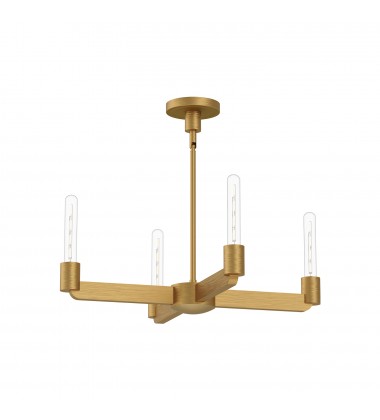  CH607225AG-Claire 25-in Aged Gold 4 Lights Chandeliers