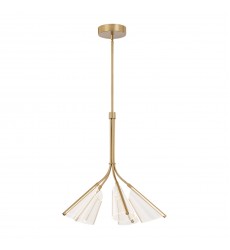  CH62628-BG/LG-Mulberry 28-in Brushed Gold/Light Guide LED Chandeliers