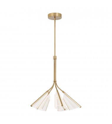  CH62628-BG/LG-Mulberry 28-in Brushed Gold/Light Guide LED Chandeliers