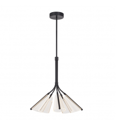 CH62628-BK/LG-UNV-Mulberry 28-in Black/Light Guide LED Chandeliers