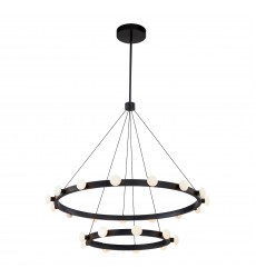  CH63436-BK-Rezz 36-in Black LED Chandeliers
