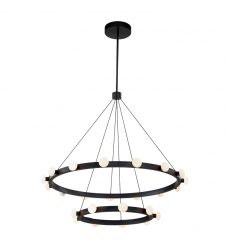 CH63436-BK-UNV-010-Rezz 36-in Black LED Chandeliers