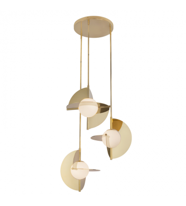 CH65127-MRB/OP-UNV-Scorpio 27-in Metallic Brass/Opal Glass LED Chandelier CH65127-MRB/OP-UNV-Scorpio 27-in Metallic Brass/Opal Glass LED Chandelier
