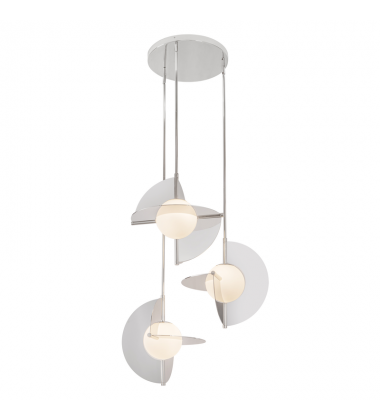 CH65127-PN/OP-UNV-Scorpio 27-in Polished Nickel/Opal Glass LED Chandelier CH65127-PN/OP-UNV-Scorpio 27-in Polished Nickel/Opal Glass LED Chandelier