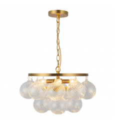 CH654318BGRC-Faye 18-in Gold Chandelier