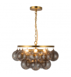 CH654318BGSM-Faye 18-in Gold Chandelier
