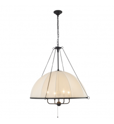 CH661433MB-Crosby 33-in Matte Black Socket Chandelier