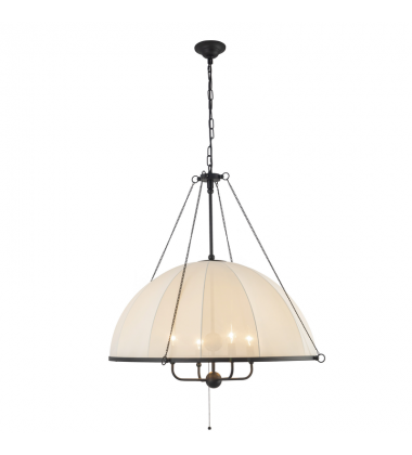 CH661433MB-Crosby 33-in Matte Black Socket Chandelier