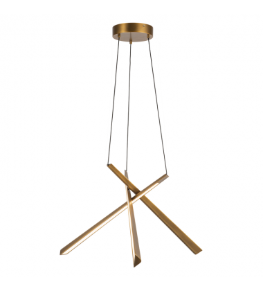 CH68127-VB-UNV-Lex 27-in Vintage Brass LED Chandelier