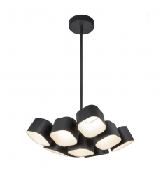 CH73418-BK-UNV-Arena 18-in Black LED Chandelier