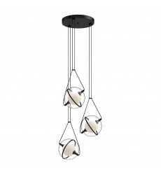  CH76718-BK-Aries 18-in Black LED Chandeliers