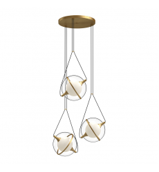 CH76728-BG-UNV-Aries 28-in Brushed Gold LED Chandeliers
