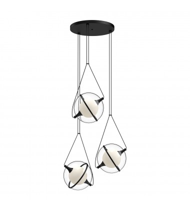  CH76728-BK-Aries 28-in Black LED Chandeliers