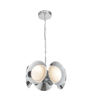 CH77916-CH/OP-UNV-Cleo 16-in Chrome/Opal Glass LED Chandelier CH77916-CH/OP-UNV-Cleo 16-in Chrome/Opal Glass LED Chandelier