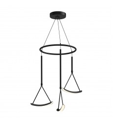 CH81527-BK-Mobil 27-in Black LED Chandeliers  CH81527-BK-Mobil 27-in Black LED Chandeliers