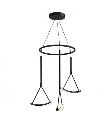 CH81527-BK-Mobil 27-in Black LED Chandeliers  CH81527-BK-Mobil 27-in Black LED Chandeliers