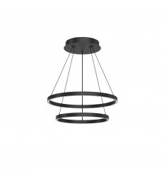 CH87224-BK-Cerchio 24-in Black LED Chandeliers  CH87224-BK-Cerchio 24-in Black LED Chandeliers