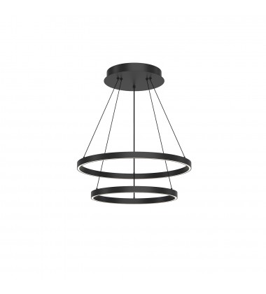 CH87224-BK-Cerchio 24-in Black LED Chandeliers  CH87224-BK-Cerchio 24-in Black LED Chandeliers