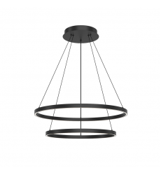 CH87232-BK-UNV-010-Cerchio 32-in Black LED Chandeliers