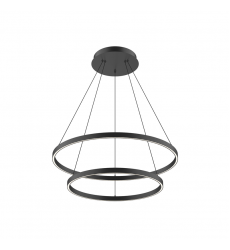 CH87832-BK-UNV-010-Cerchio 32-in Black LED Chandeliers