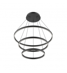 CH87932-BK-UNV-010-Cerchio 32-in Black LED Chandeliers