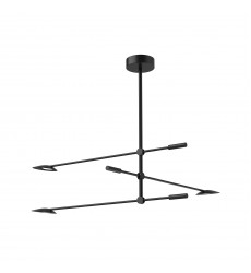  CH90132-BK-Rotaire 32-in Black LED Chandeliers