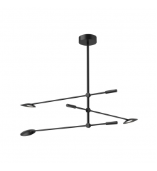 CH90132-BK-UNV-Rotaire 32-in Black LED Chandeliers