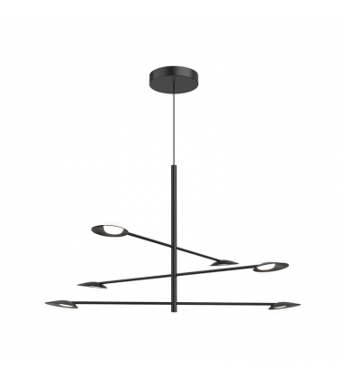 CH90136-BK-UNV-Rotaire 36-in Black LED Chandeliers CH90136-BK-UNV-Rotaire 36-in Black LED Chandeliers