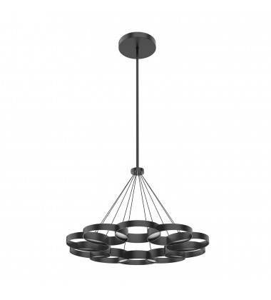  CH90833-BK-Maestro 33-in Black LED Chandeliers