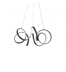 CH93824-BK-UNV-Synergy 24-in Black LED Chandeliers