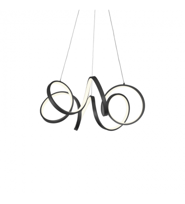 CH93824-BK-UNV-Synergy 24-in Black LED Chandeliers CH93824-BK-UNV-Synergy 24-in Black LED Chandeliers