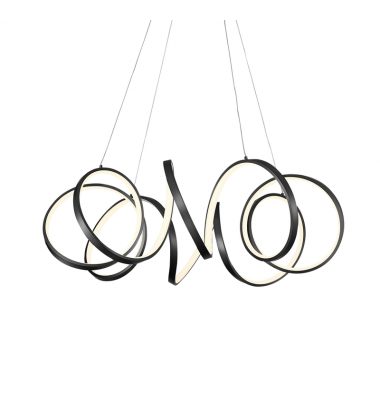 CH93834-BK-UNV-010-Synergy 34-in Black LED Chandeliers