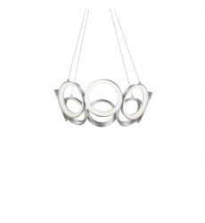  CH94824-AS-Oros 24-in Antique Silver LED Chandeliers