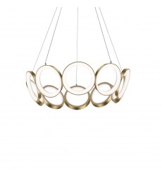  CH94829-AN-Oros 29-in Antique Brass LED Chandeliers