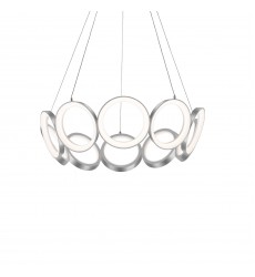  CH94829-AS-Oros 29-in Antique Silver LED Chandeliers