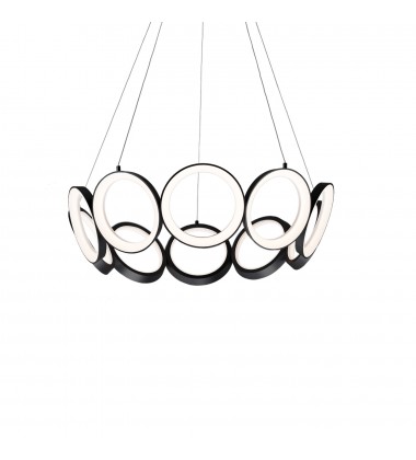  CH94829-BK-Oros 29-in Black LED Chandeliers