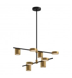  CH96840-BK/BG-Jayden 40-in Black/Brushed Gold LED Chandeliers