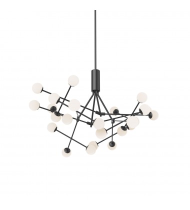  CH97139-BK-Moto 39-in Black LED Chandeliers