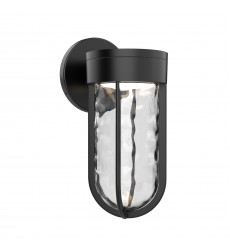  EW17611-BK-Davy 9-in Black LED Exterior Wall Sconce