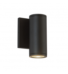 EW262106-BK-Nordic 6-in (2-in Dia.) Black LED Exterior Wall