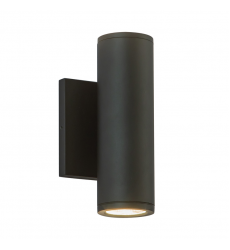EW262208-BK-Nordic 8-in (2-in Dia.) Black LED Exterior Wall