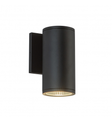 EW264107-BK-Nordic 7-in (3-in Dia.) Black LED Exterior Wall