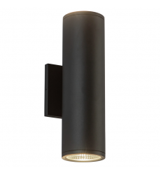 EW264212-BK-Nordic 12-in (3-in Dia.) Black LED Exterior Wall