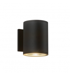 EW265206-BK-Nordic 6-in (5-in Dia.) Black LED Exterior Wall